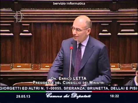 Dibattito Sulle Riforme Intervento Del Presidente Letta Alla Camera