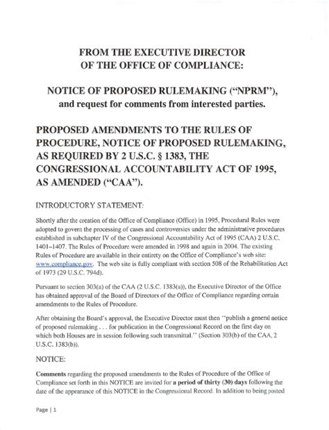 Notice Of Proposed Rulemaking Proposed Amendment To The Rules Of