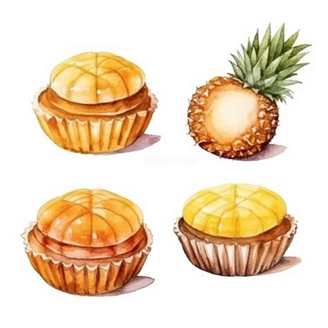 Vector Deliciosos Pasteles Set Vector Conjunto De Iconos Dulces Vector