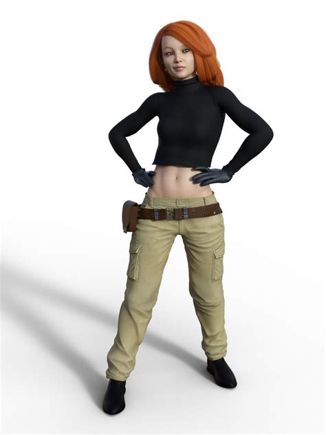 Kim Possible 3d Render By Latexllama On Deviantart