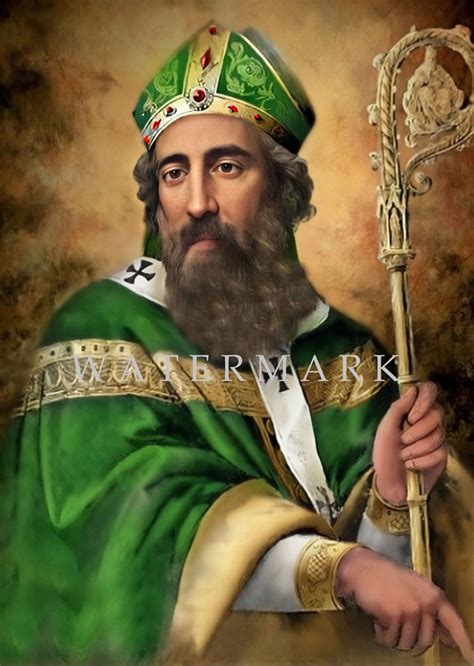 St Patrick Of Ireland Custom Digital Oil Painting Digital Download Etsy