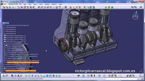 Engine Design And Assembly With Catia V Blog Of Victor Gil Youtube