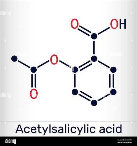 Molecule acetylsalicylic acid aspirin Imágenes vectoriales de stock Alamy