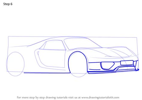 How To Draw A Porsche 918 Spyder Sports Cars Step By Step