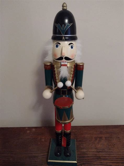 Large Wood Drummer Nutcracker 24