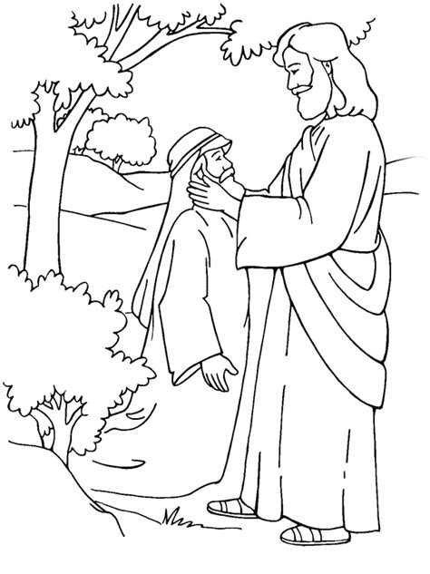 Jesus Heals The Blind Man Coloring Page Divyajanan Porn Sex Picture