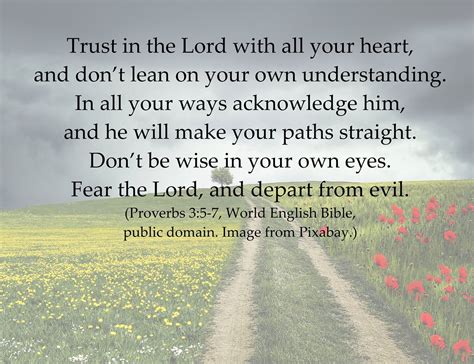 Proverbs 3 5 7 Trust In The Lord He Will Direct Your Path Flickr