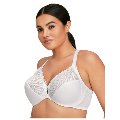 Glamorise Full Figure Plus Size Front Closure T Back Wonderwire Bra Underwire 1246