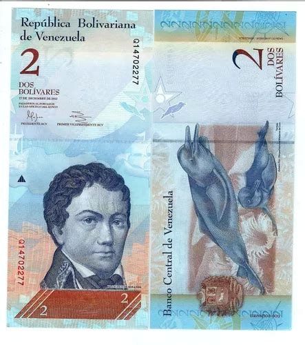 Venezuela Billete 2 Bolívares 2012