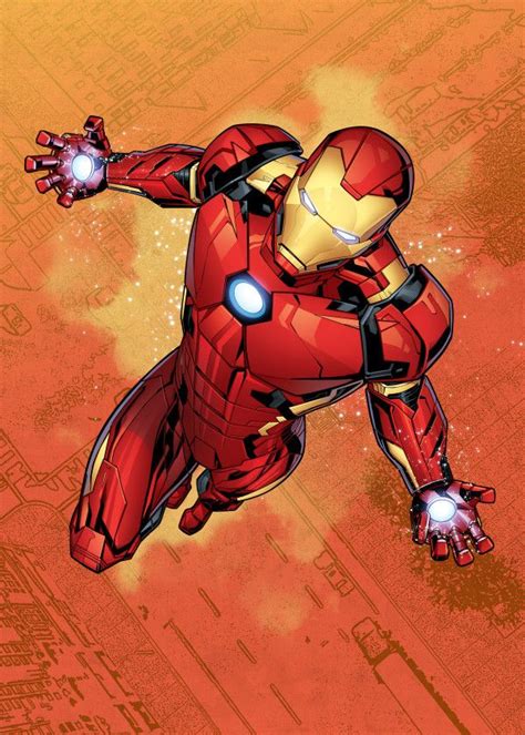 Official Marvel Avengers Mightiest Heroes Iron Man Displate Artwork By Artist Marvel Part Of