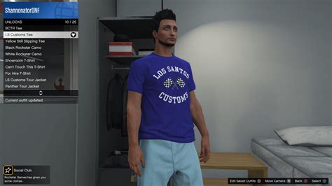 The LS Customs tshirt changes with different outfits : r/gtaonline