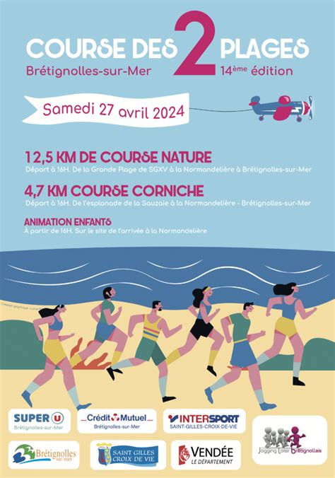 La Course des 2 Plages BRÉTIGNOLLES SUR MER Samedi 27 avril 2024