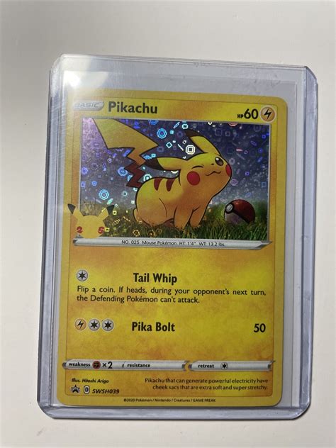 Mavin Pokemon Pikachu Th Anniversary Card Swsh Holo Promo