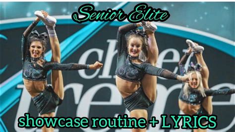 Senior Elite Showcase Routine LYRICS 2022 2023 YouTube