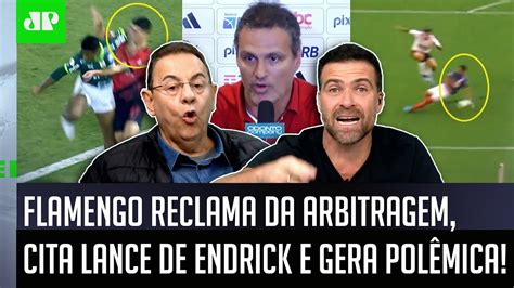 É UMA VERGONHA CARA Flamengo RECLAMA da ARBITRAGEM cita lance de