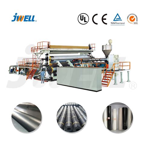 Jwell Tpo Pvc Eva Pe Waterproof Sheet Plastic Machine Extrusion Line