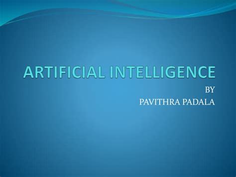 Artificial Intelligence Ppt