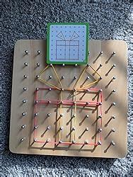 Amazon Panda Brothers Wooden Geoboard Montessori Toys For