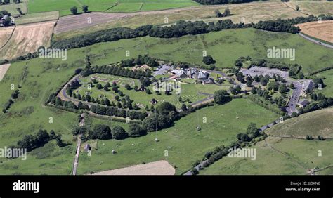 aerial view of Grenoside Crematorium, N of Sheffield, UK Stock Photo - Alamy