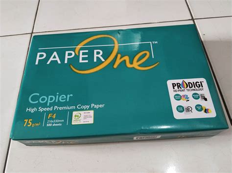 Kertas Hvs F4 75 Gsm Paper One 1 Rim Lazada Indonesia