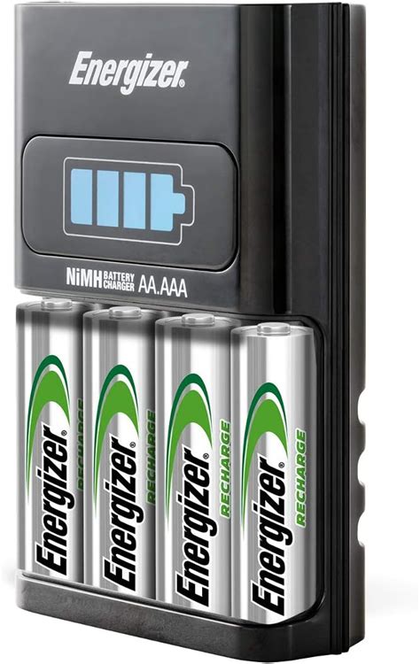 Energizer Aaaaa 1 Hour Charger With 4 Aa Nimh Rechargeable Batteries