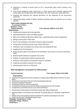 Resume Latest Pdf