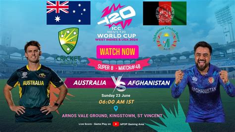 Australia V Afghanistan Super 8 Group 1 N Match48 St Vincentaus V Afg T20i