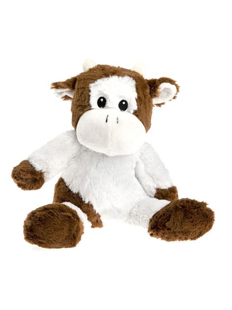 Peluche Bouillotte Vache Made In France Blanc Kiabi 24 90