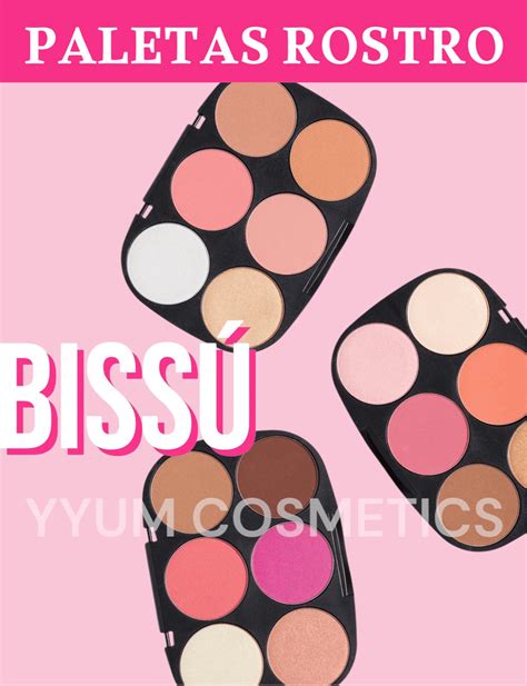 Paleta Para Rostro Bissu Con Iluminadores Contorno Y Rubores Moda De