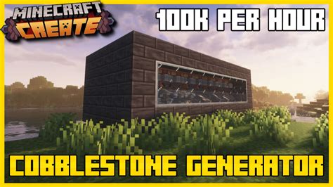 I Made A Super Compact Cobblestone Generator Createmod