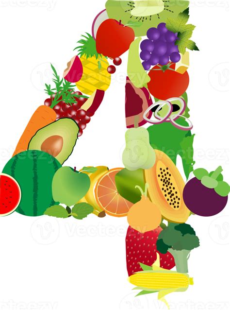 Letras Do Alfabeto De Frutas E Legumes 9897934 PNG