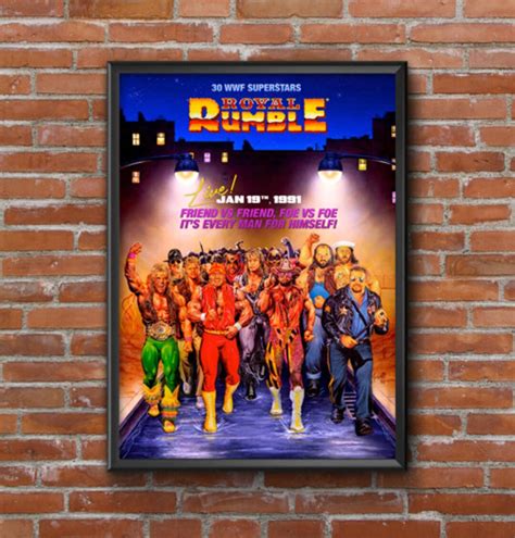 A3 WWF Royal Rumble 91 Poster - Etsy