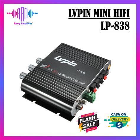 Jual Lvpin Mini Hifi Stereo Amplifier Treble Bass Booster V Lp