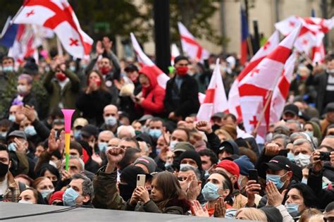 Thousands Rally In Georgias Tbilisi Against Election Results News