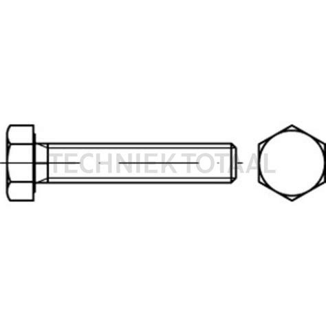 Hexagon Head Bolt M X Din Techniek Totaal Techniek Totaal