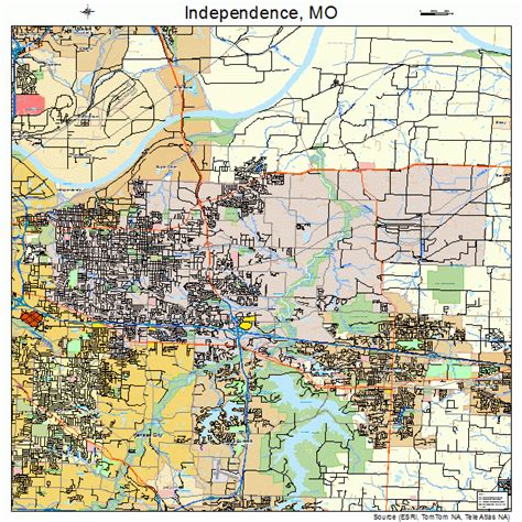 Independence Missouri Street Map 2935000