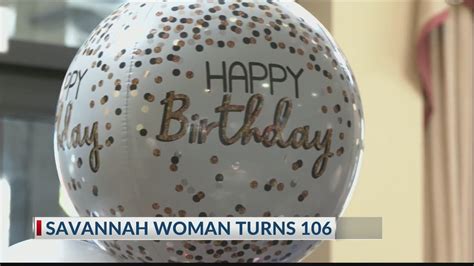 Savannah Woman Celebrates 106th Birthday Youtube