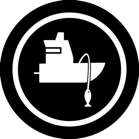 Fishing Boat Vector Icon Vector Art At Vecteezy