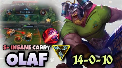 Wild Rift Olaf S Clean Carry Gameplay Wild Rift Olaf Build Runes