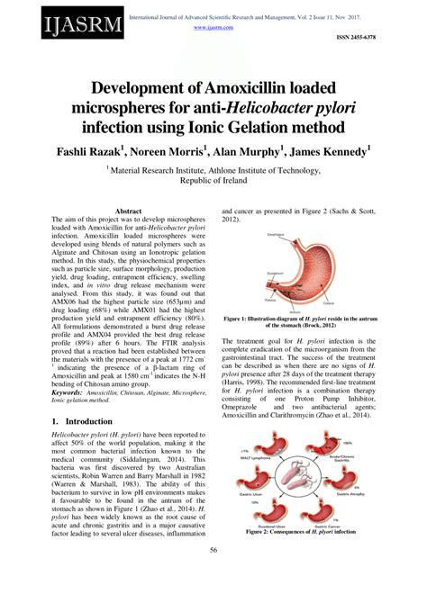 PDF Development Of Amoxicillin Loaded Microspheres For Anti