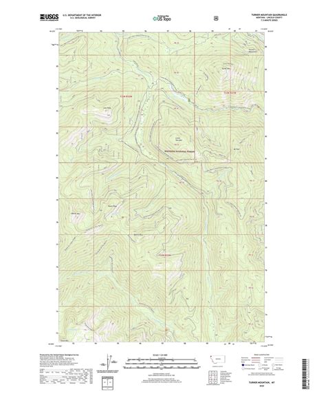 Turner Mountain Montana US Topo Map – MyTopo Map Store