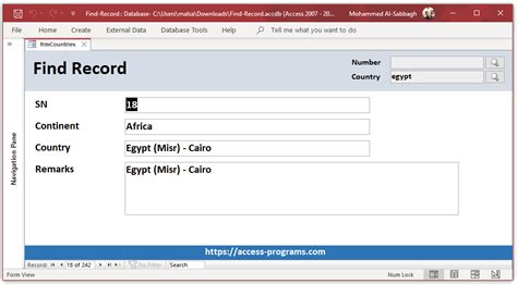 Ms Access Find Records In Form Microsoft Access Programs