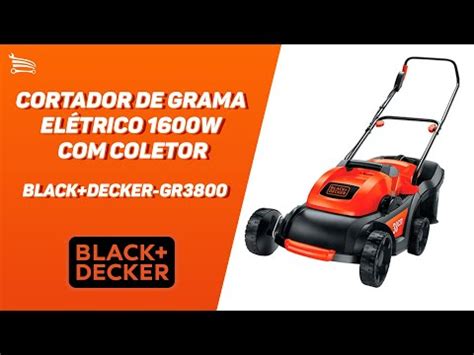 Cortador de Grama Elétrico 1600W 110V BLACK DECKER GR3800