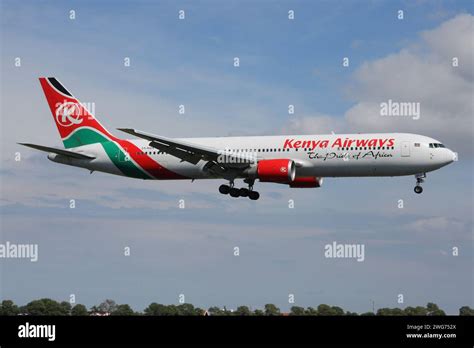 Kenya Airways Boeing With Registration Y Kqx On Final For