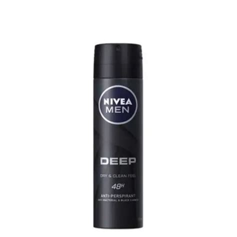 Nivea Men Deep Black Carbon Dark Wood Deodorant Spray Ml Hiland Beauty