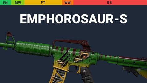 M4A1 S Emphorosaur S Skin Float And Wear Preview YouTube