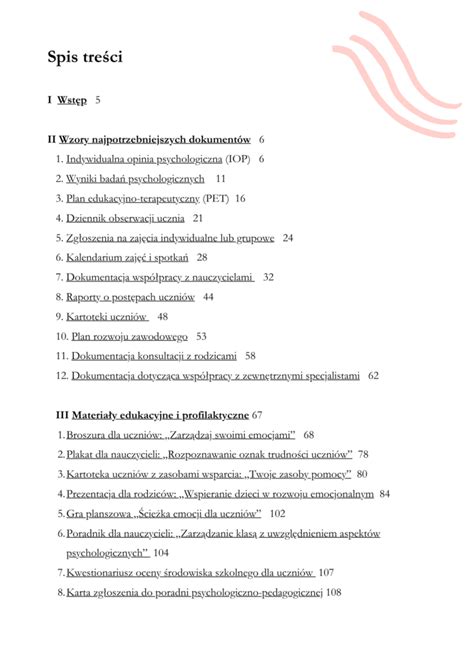 Teczka psychologa szkolnego wzory dokumentów materiały edukacyjne i