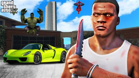 GTA 5 Franklin Stealing Luxurious Super Cars In GTA 5 SHINCHAN And