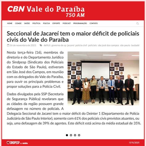 CBN Seccional de Jacareí tem o maior déficit de policiais civis do