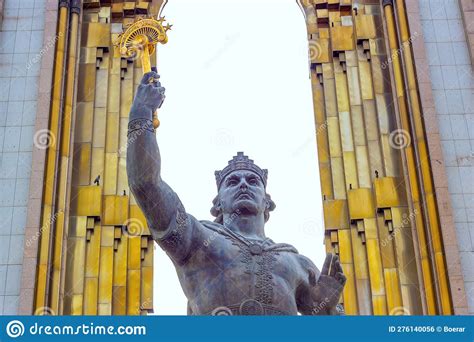 Statue Of Ismail Qemal Vlora In Tirana Albania Editorial Image